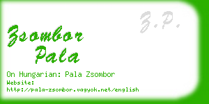 zsombor pala business card